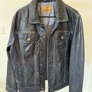 Men's Black Leather Jacket